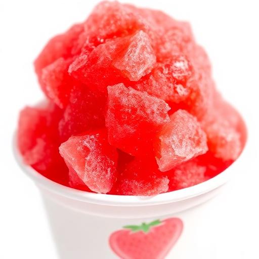 Strawberry snow cone
